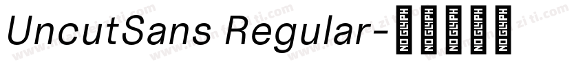 UncutSans Regular字体转换